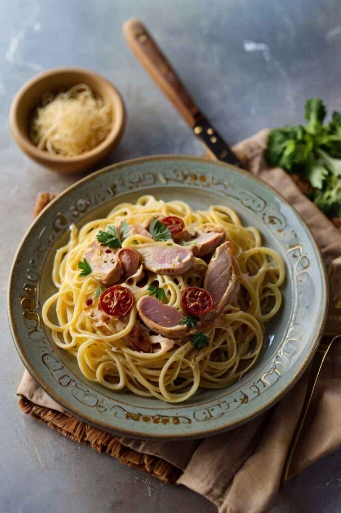 Creamy Chicken Carbonara Recipe
