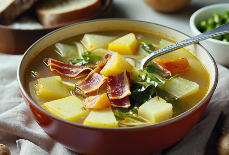 Irish Bacon Cabbage And Potato Soup Recipe