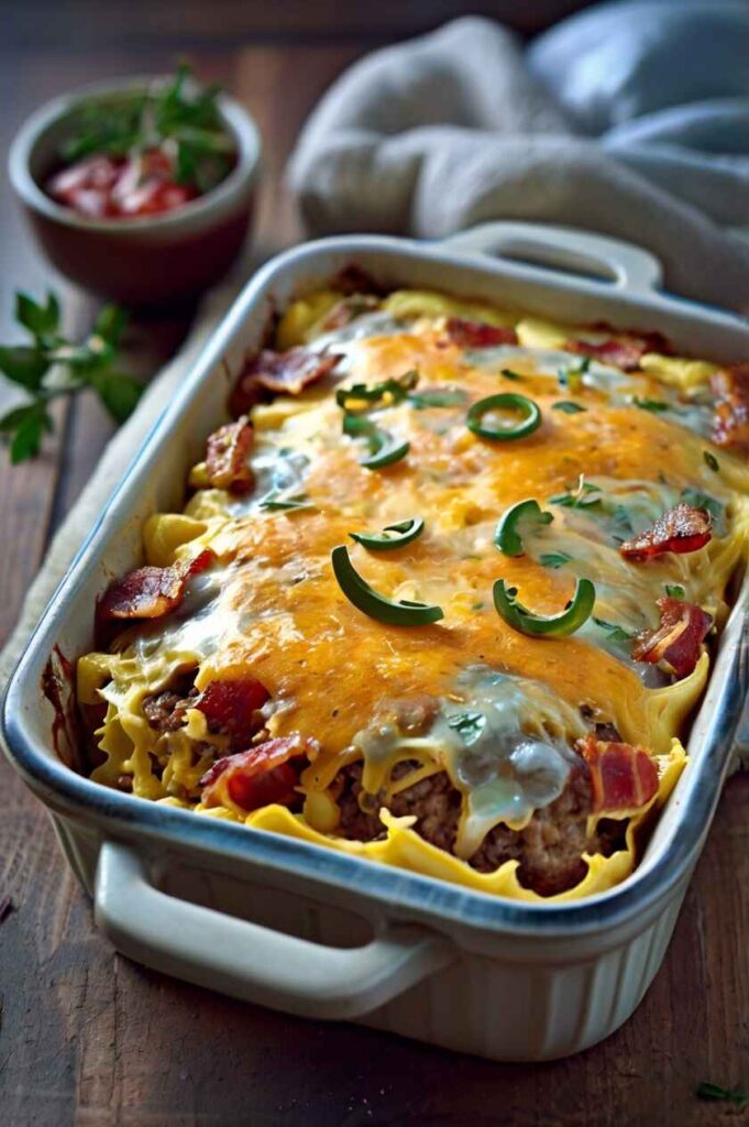 Low-Carb Bacon Cheeseburger Casserole Recipe