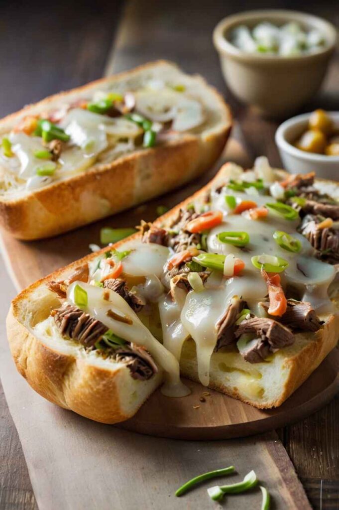 Philly Cheesesteak Garlic Bread Recipe