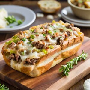 Philly Cheesesteak Garlic Bread Recipe
