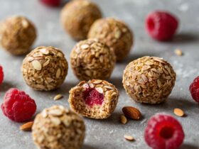 Raspberry Almond Energy Bites Recipe