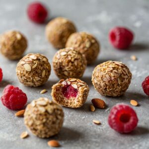 Raspberry Almond Energy Bites Recipe