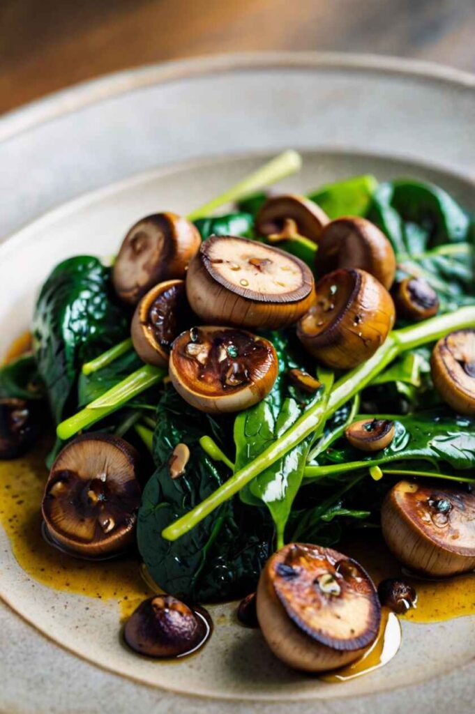 Sauteed Spinach And Mushrooms Recipe